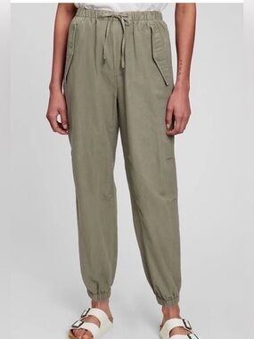 GAP Linen Cotton Utility Joggers